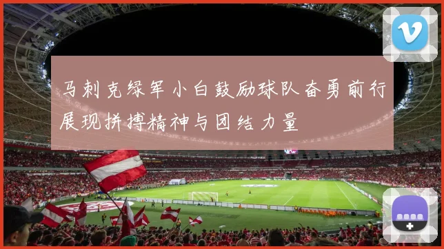 马刺克绿军小白鼓励球队奋勇前行展现拼搏精神与团结力量